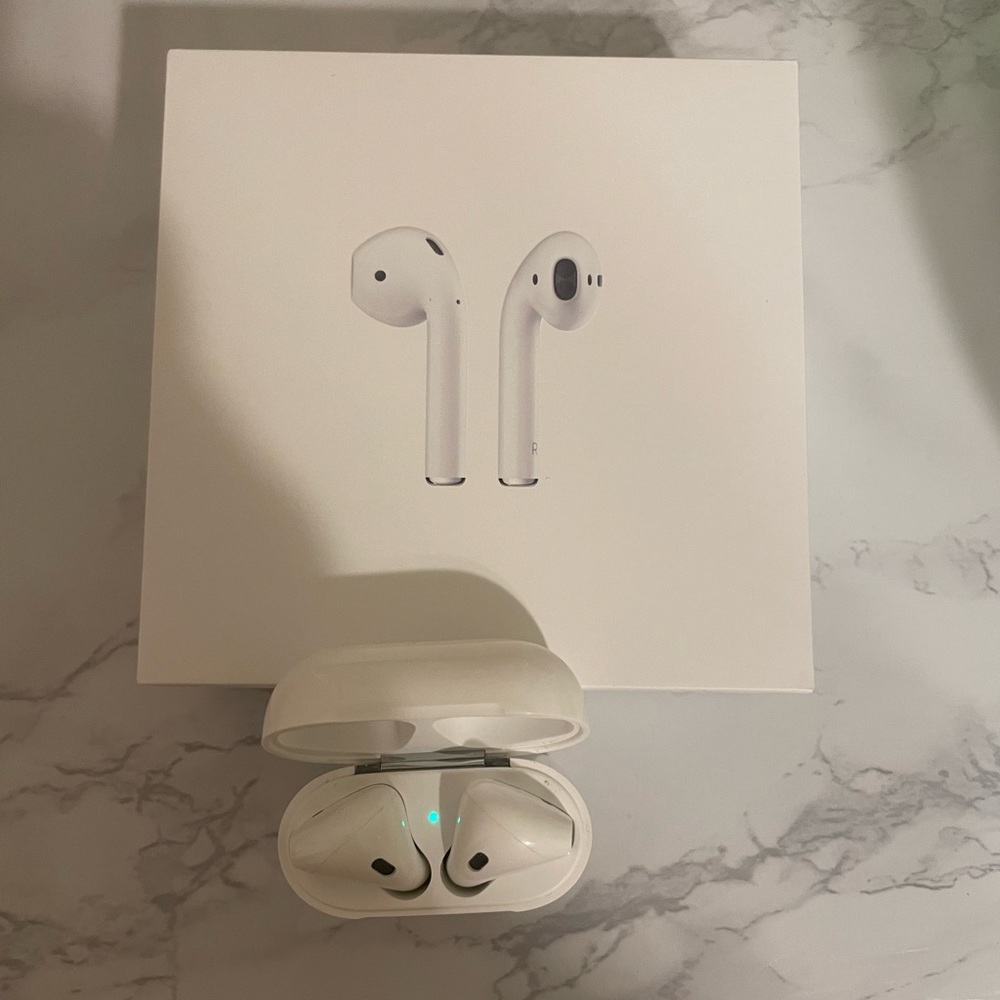 White AirPods